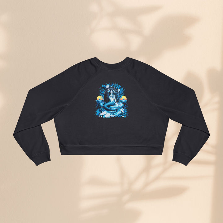 Majestic Mermaid Women's Cropped Fleece Pullover - Cozy Stylish Sweatshirt