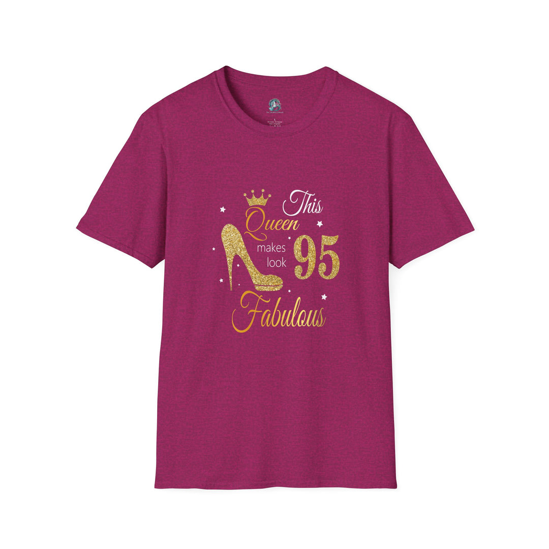 95 year old Fabulous Queen T-Shirt, Stylish Graphic Tee, Birthday Gift, Fashion Top, Statement Shirt