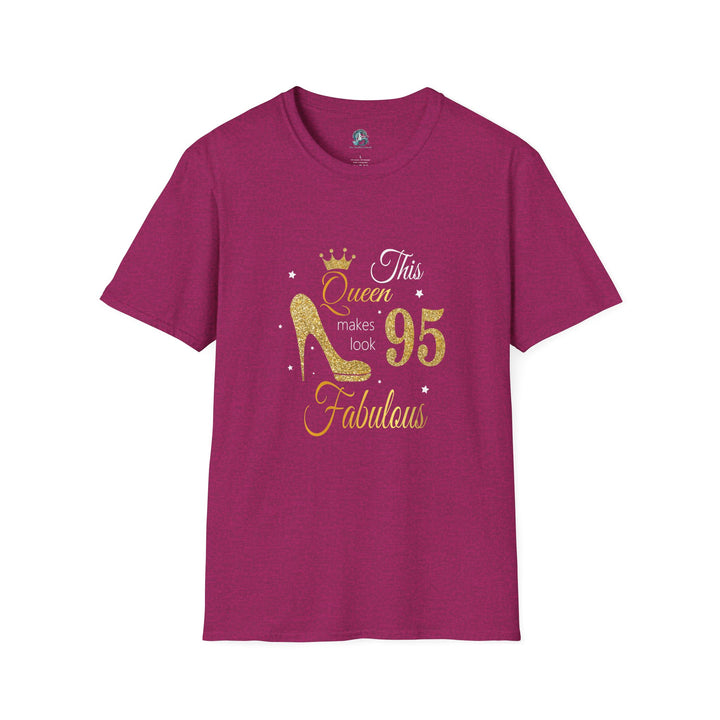 95 year old Fabulous Queen T-Shirt, Stylish Graphic Tee, Birthday Gift, Fashion Top, Statement Shirt