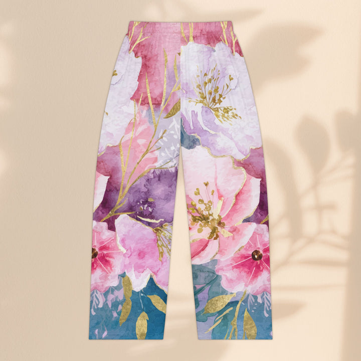 Women's Pajama Pants - Pastel Roses