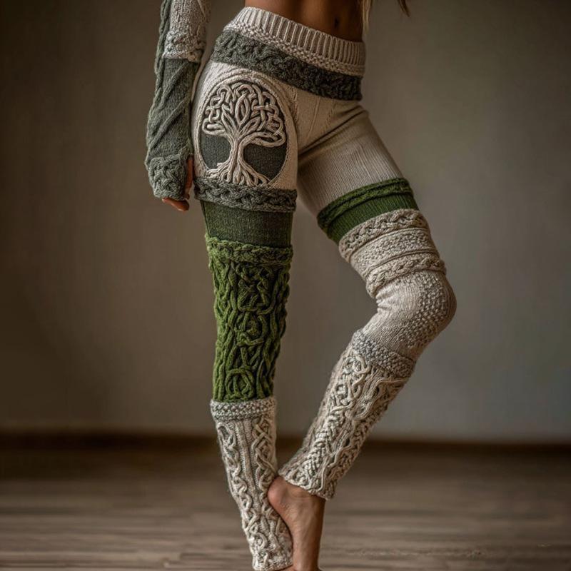 Women's 3D Print Yoga Leggings | Full-Length Activewear