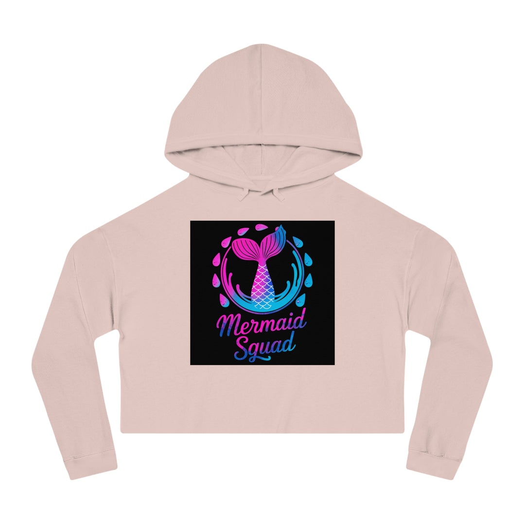 Women’s Cropped Hooded Sweatshirt - Mermaid Squad