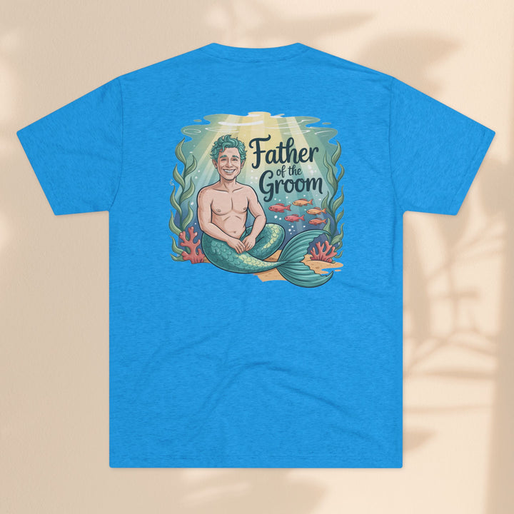 Father of the Groom Merman T-Shirt, Unique Wedding Gift, Fun Groomsmen Tee, Beach Theme Attire, Nautical Humor Shirt