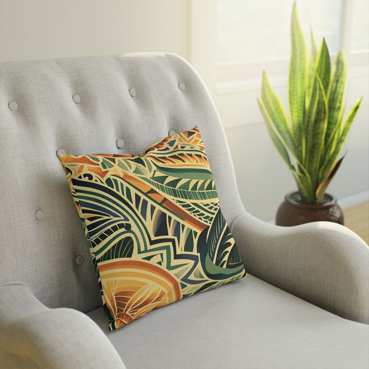 Tribal Orange Cushion