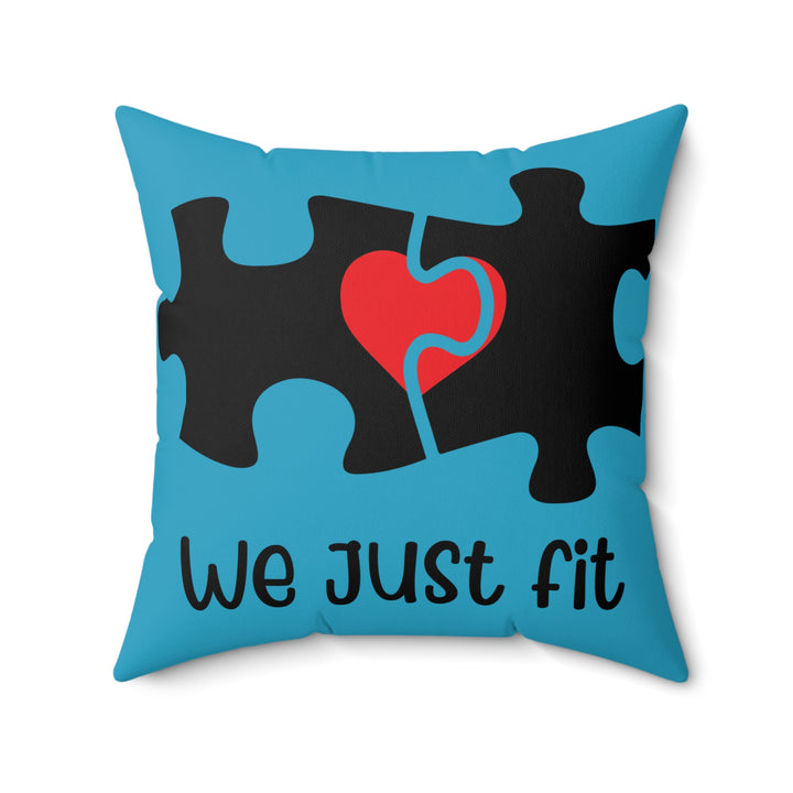 Spun Polyester Square Pillow - We Just Fit