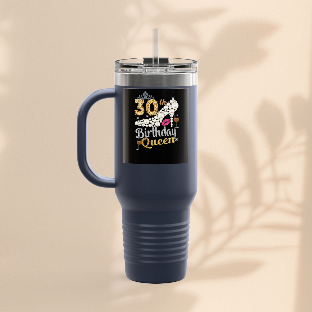 30th Birthday Queen Insulated Travel Mug | 40oz Tumbler for Celebrations, Gifts, and Parties | Stylish Drinkware for Her | Birthday [...]