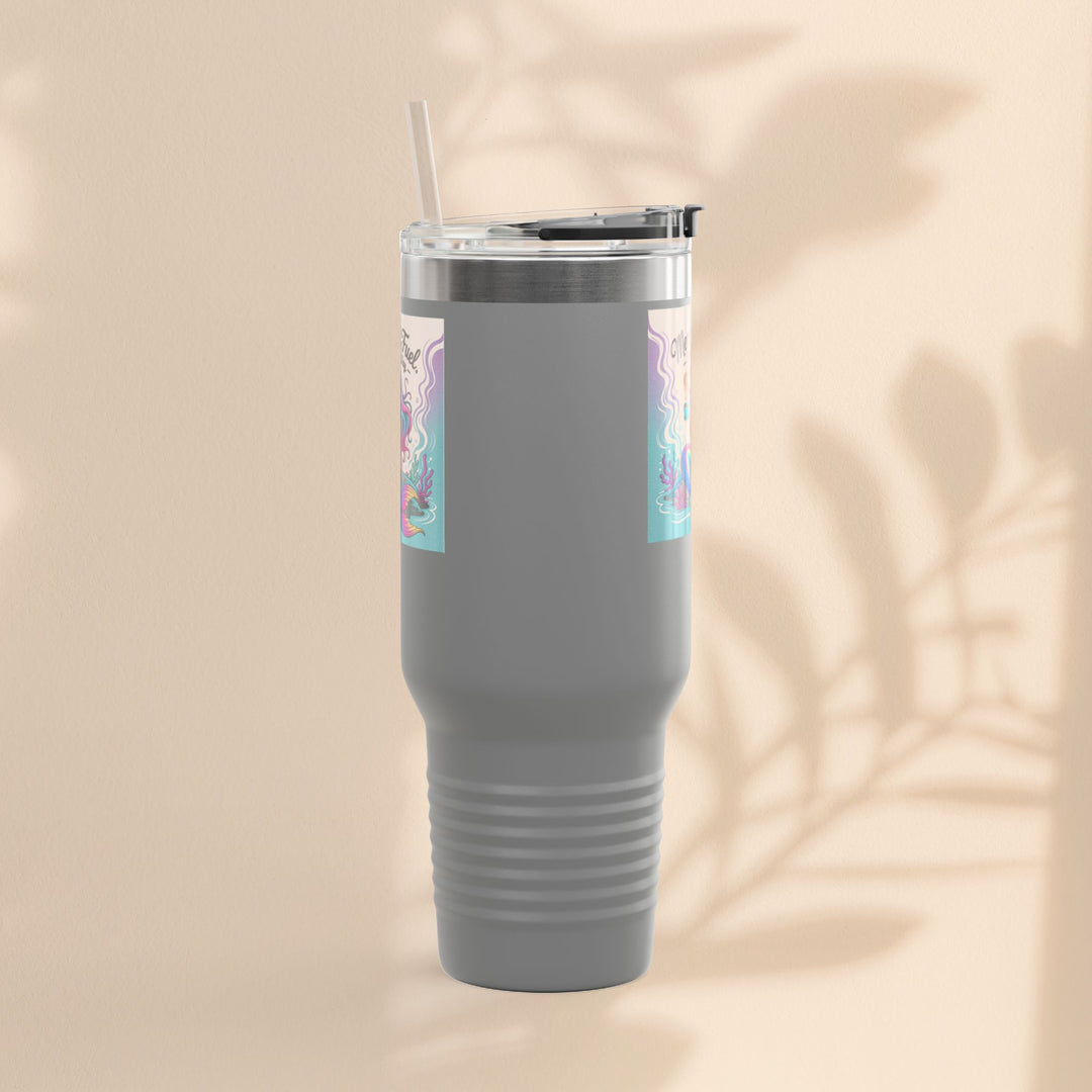 Magical Mermaid Fuel Insulated Travel Mug | 40oz Fantasy Drinkware for Beach Lovers, Gifts for Her