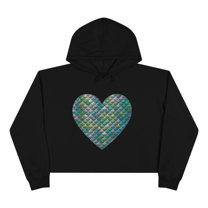 Crop Hoodie - Mermaid Heart