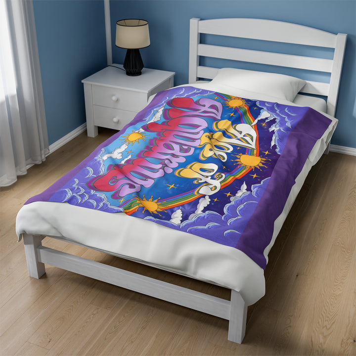 Velveteen Plush Blanket - Age of Aquarius