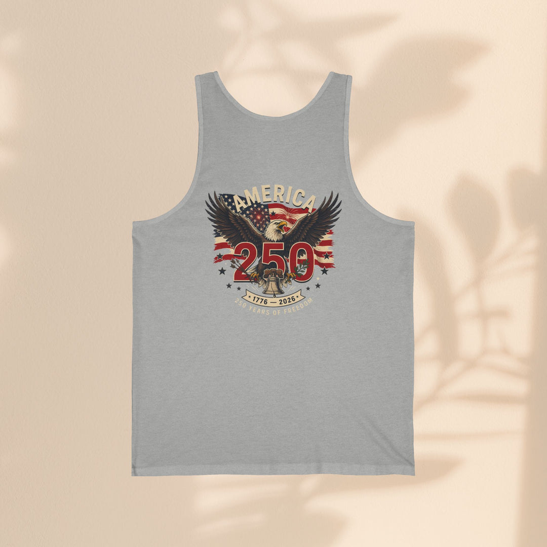 America 250 Eagle Patriotic Tank Top — USA 250th Anniversary