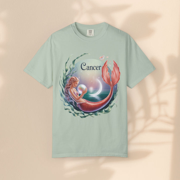 Cancer Zodiac Mermaid T-shirt, Astrology Tee, Astrological Sign Shirt, Gift for Cancer, Horoscope T-shirt, Cute Zodiac Apparel