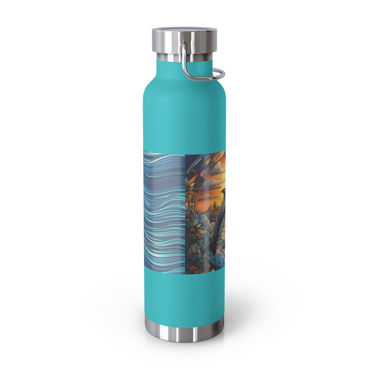 Copper Vacuum Insulated Bottle, 22oz - Dolphin Love