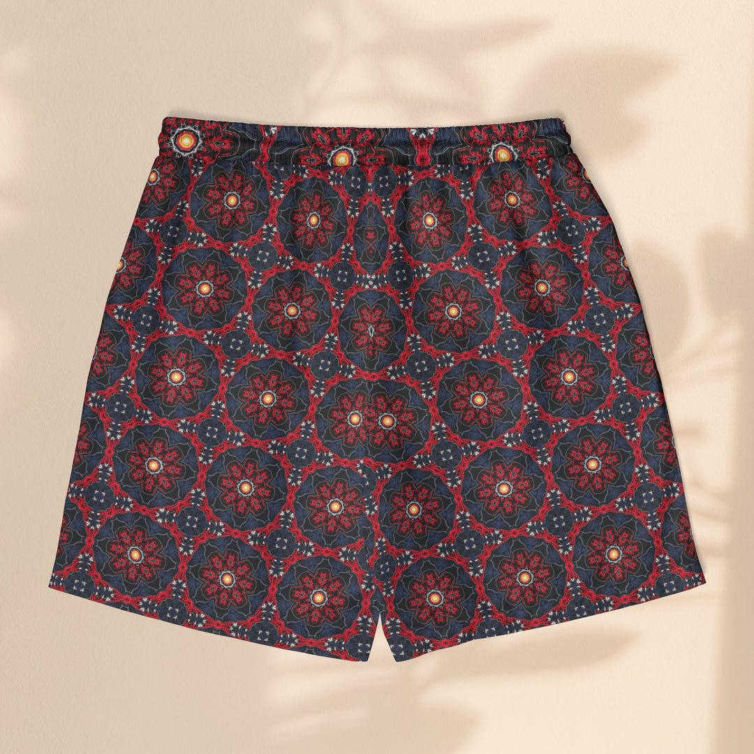 Unisex Swim Shorts for Beach Vibes - Dragon Rider Pattern