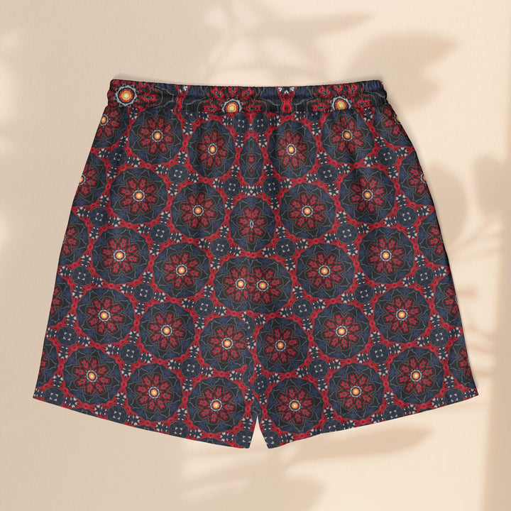 Unisex Swim Shorts for Beach Vibes - Dragon Rider Pattern