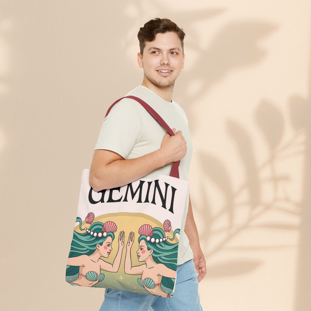 Gemini Zodiac Tote Bag, Astrological Bag, Personalized Gift, Astrology Lover, Horoscope Accessory, Birthday Present