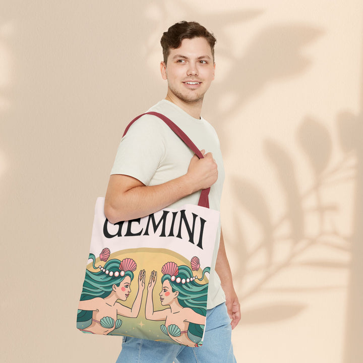 Gemini Zodiac Tote Bag, Astrological Bag, Personalized Gift, Astrology Lover, Horoscope Accessory, Birthday Present
