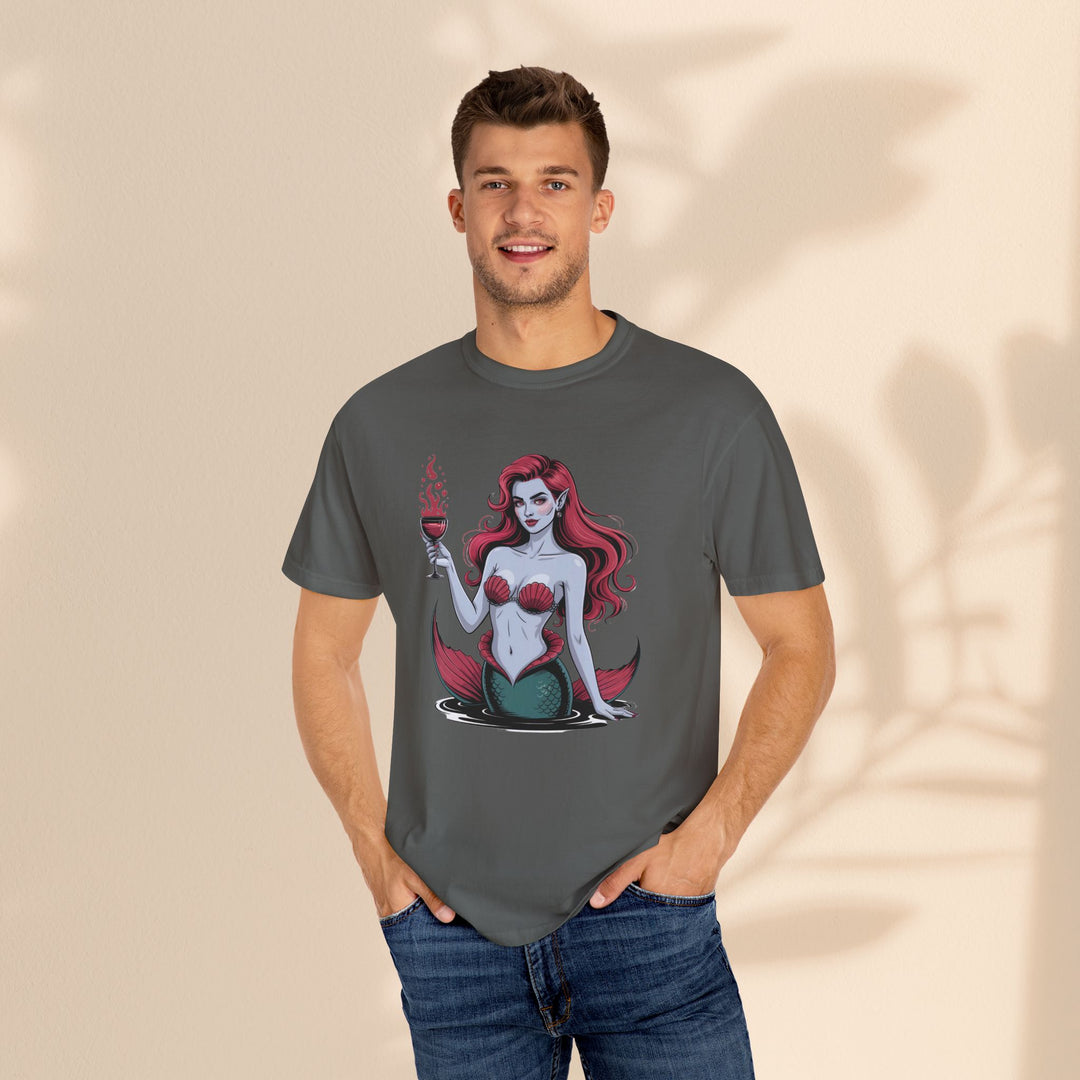 Mermaid-Themed Unisex T-Shirt – Fun Summer Apparel, Beach Lover Gift, Vintage Style Tee