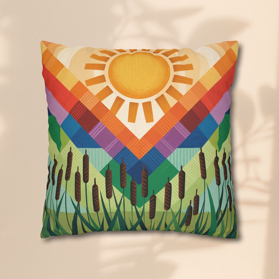 Seminole Sunburst - Vibrant Sunburst Decorative Pillowcase