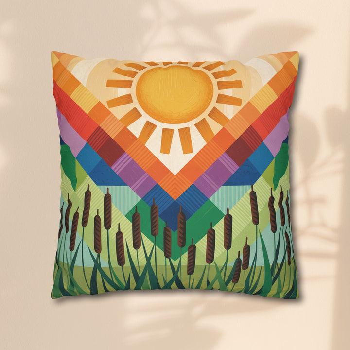 Seminole Sunburst - Vibrant Sunburst Decorative Pillowcase