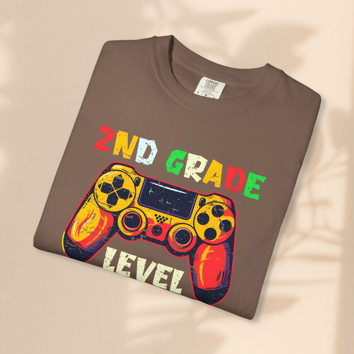 Fun Gamer T-Shirt, 2nd Grade Level Unlocked Shirt, Kids Gaming Apparel, Back to School Gift, Video Game Fan Tee