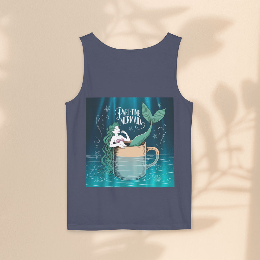 Part-Time Mermaid Unisex Tank Top, Casual Summer Tee, Cute Beachwear, Gift for Ocean Lovers, Quirky Mermaid Apparel