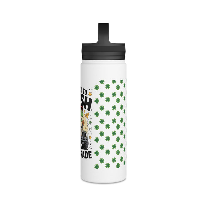 First Grade Dino-Themed Stainless Steel Water Bottle, Perfect for Kids, Back to School, First Grade, Eco-Friendly