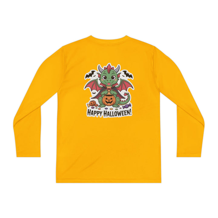 Halloween Youth Long Sleeve Tee, Cozy Tee for Kids, Spooky Costume Alternative, Perfect for Halloween Parties, Trick-Or-Treating