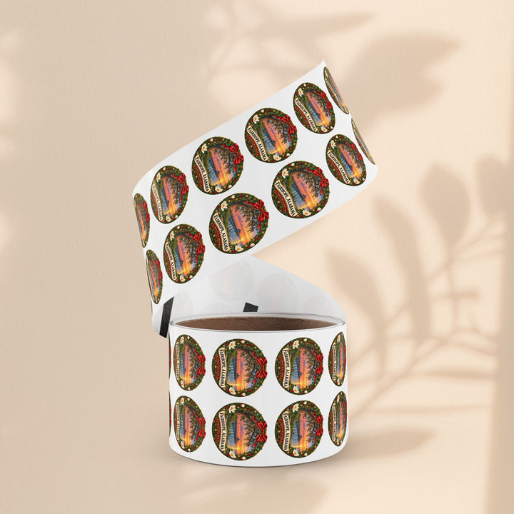 Fairhope Alabama Christmas Sticker Roll – Coastal Sunset Labels