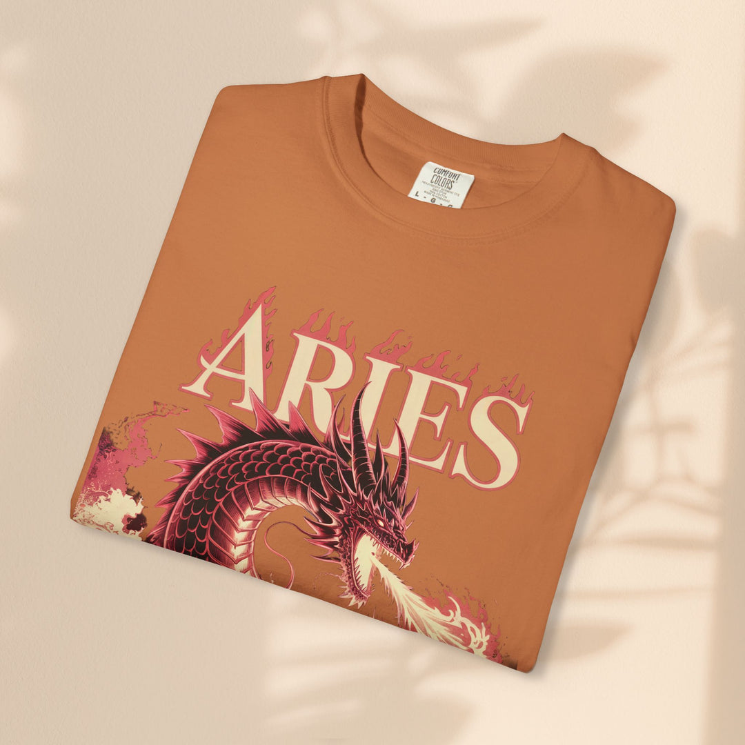 Aries Graphic T-Shirt: Unisex Astrology Tee, Zodiac Shirt for Birthdays & Everyday Wear, Perfect Gift for Aries Friends