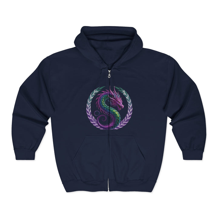 Dragon's Heart - nisex Heavy Blend™ Full Zip Hooded Sweatshirt