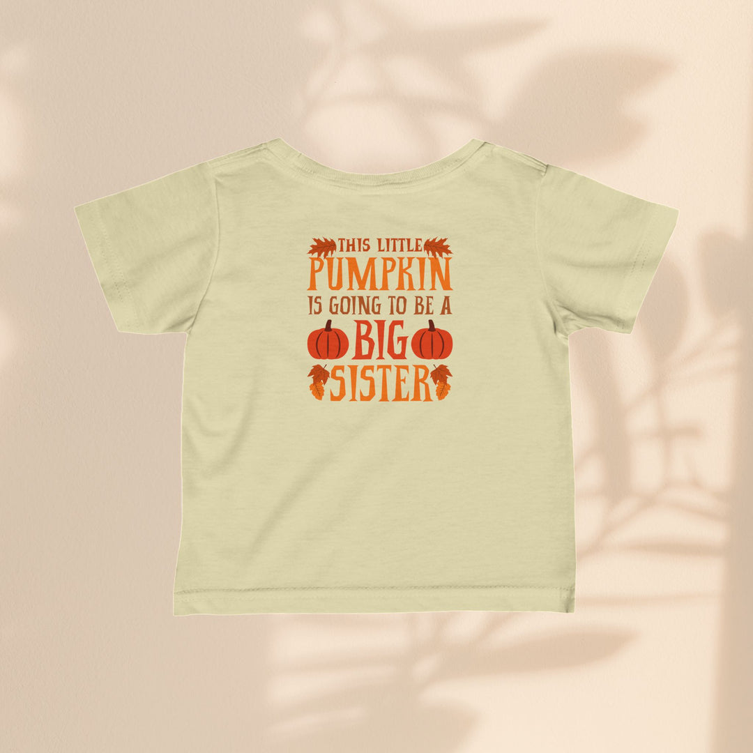 Infant Fine Jersey Tee - Big Sister Pumpkin