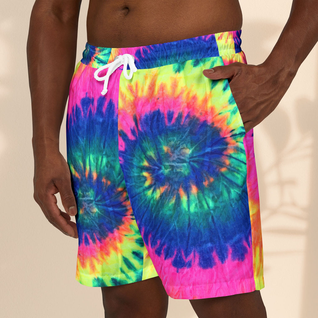 Vibrant Tie-Dye Unisex Swim Shorts - Perfect for Summer Fun!