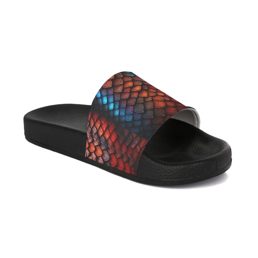 Women's Slide Sandals - Dragon Scales