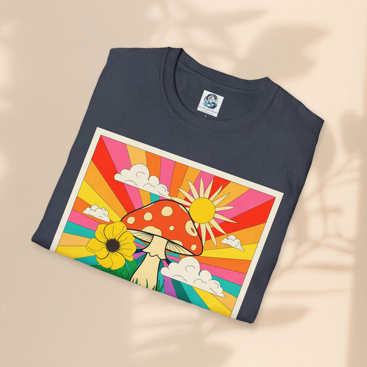 Feeling Groovy Unisex T-Shirt - Retro Mushroom Design