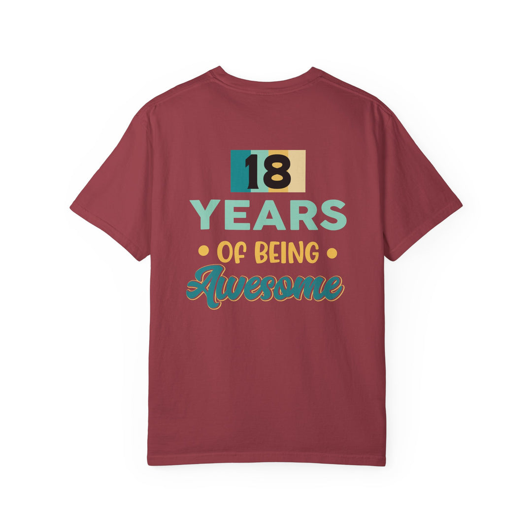 18th Birthday Unisex T-Shirt, Gift for Her, Gift for Him, Awesome Milestone Tee, Celebration Outfit, Birthday Gift Idea