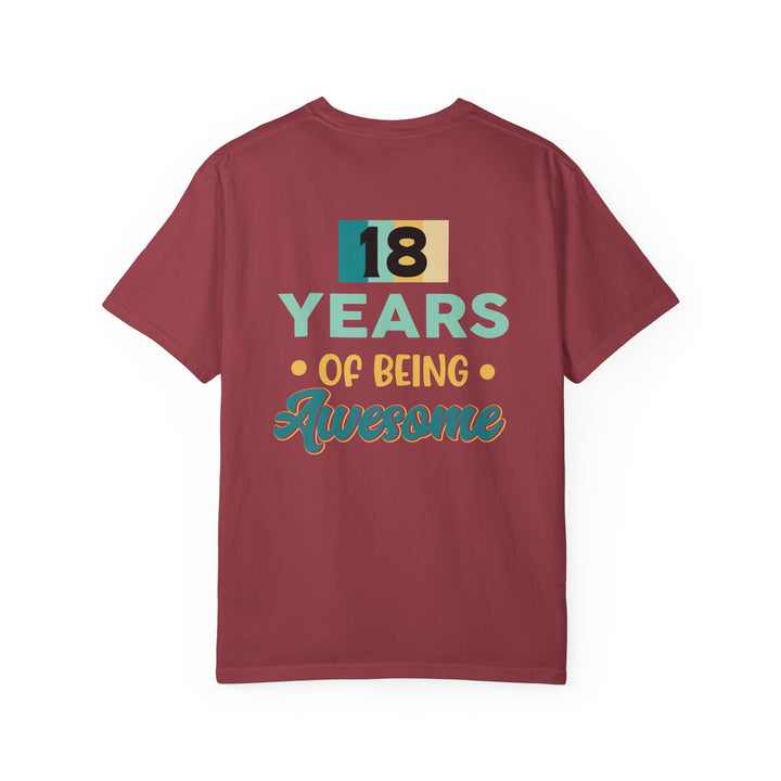 18th Birthday Unisex T-Shirt, Gift for Her, Gift for Him, Awesome Milestone Tee, Celebration Outfit, Birthday Gift Idea