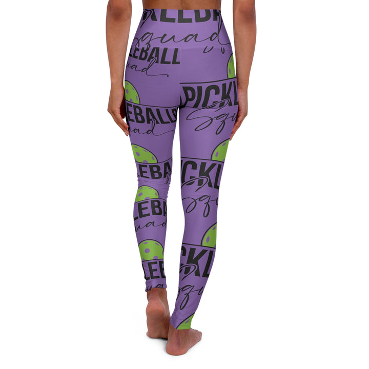 High Waisted Yoga Leggings - Pickleball Squad