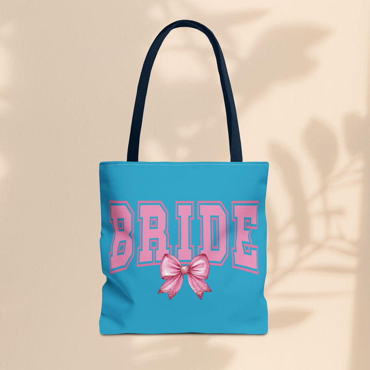 Bride Tote Bag with Bow | Bridal Shower Gift, Wedding Essentials, Bachelorette Party Accessory, Gift for Bridesmaids