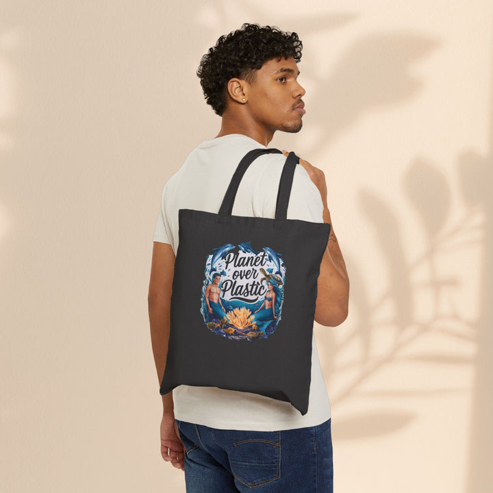 Cotton Canvas Tote Bag - Planet Over Plastic