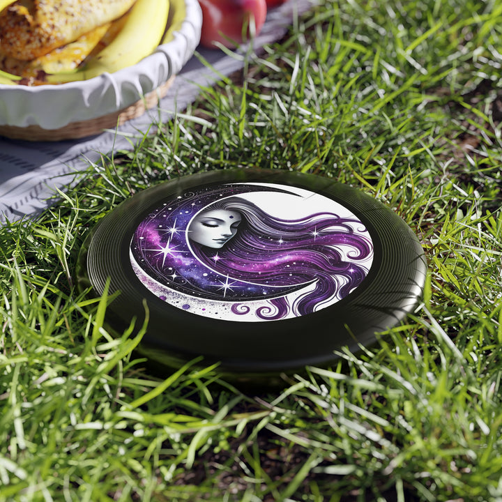 Moon Goddess Cosmic Art Frisbee – Dreamy Galaxy Flying Disc for Outdoor Fun & Gifts