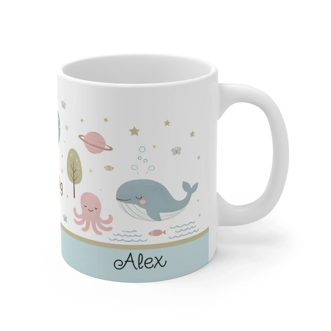 Personalized Dream Big Ocean Mug with Custom Name