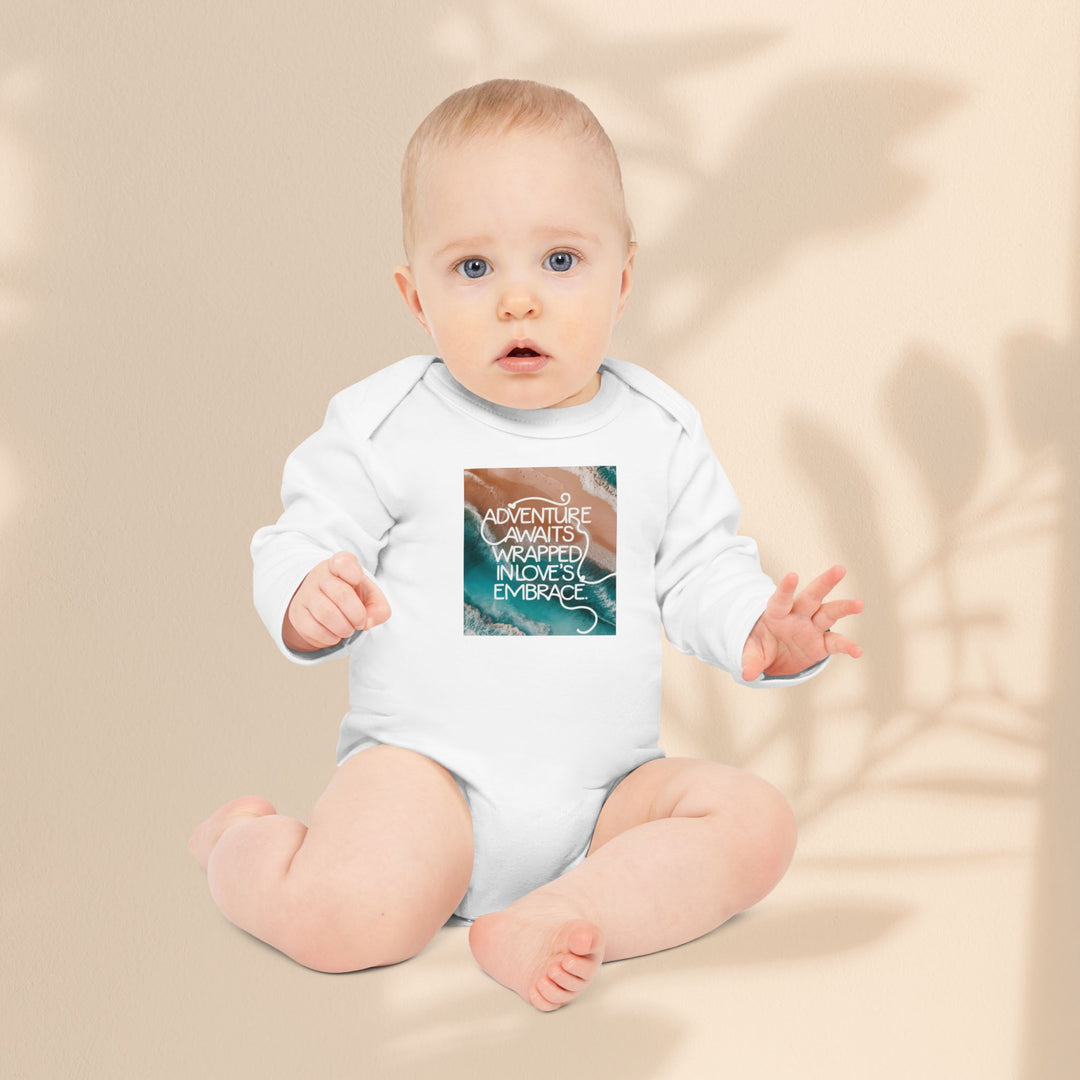 Baby Long-Sleeve Organic Bodysuit - Adventure Awaits