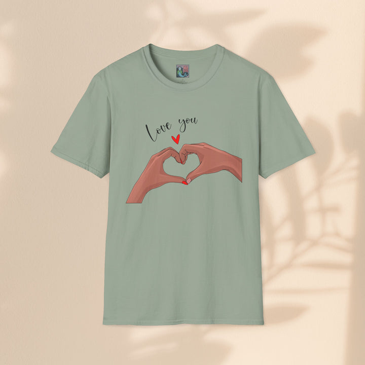 Unisex Softstyle T-Shirt - Love You Heart