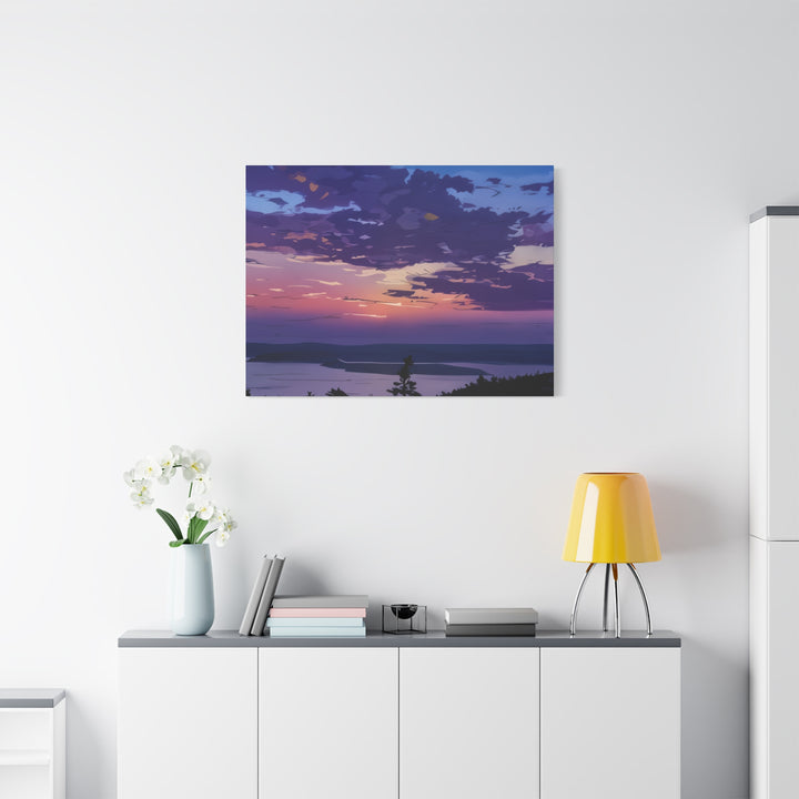 Elegant Sunset Canvas Print for Bedroom and Living Room