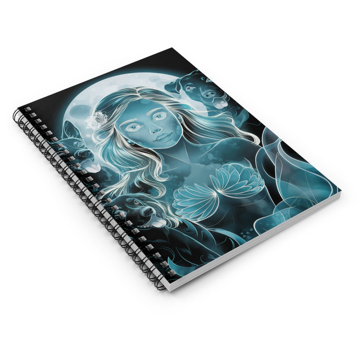 Spiral Notebook - Ruled Line - Dogs Watching Over Me