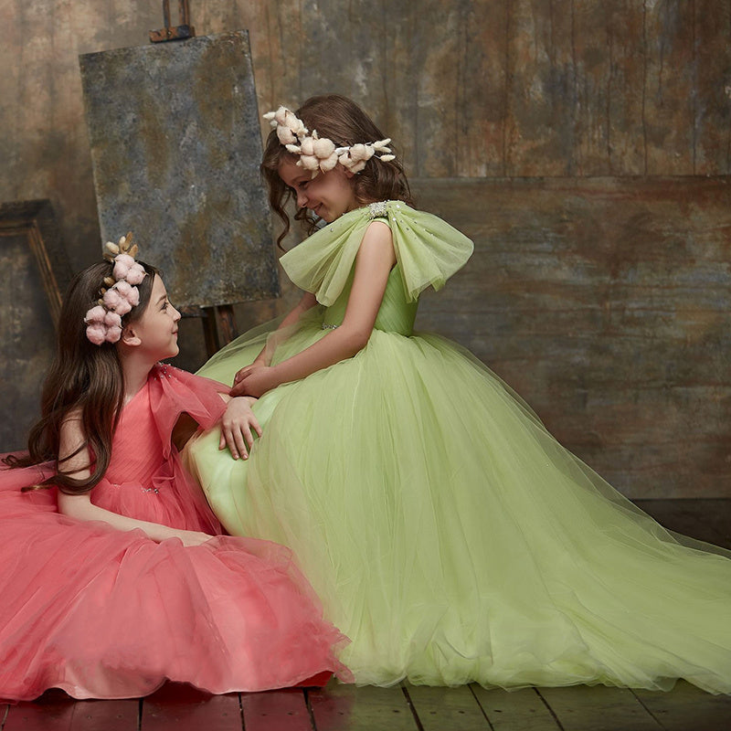 Girls’ Piano Recital Party Dress – Performance and Pageant Gown