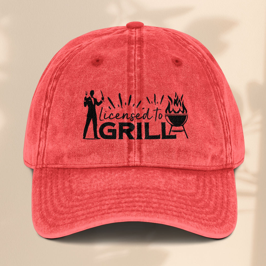 Licensed to Grill Vintage Cap (Embroidery)