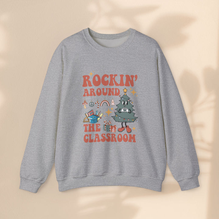 Unisex Heavy Blend™ Crewneck Sweatshirt - Rockin Around The Classroom