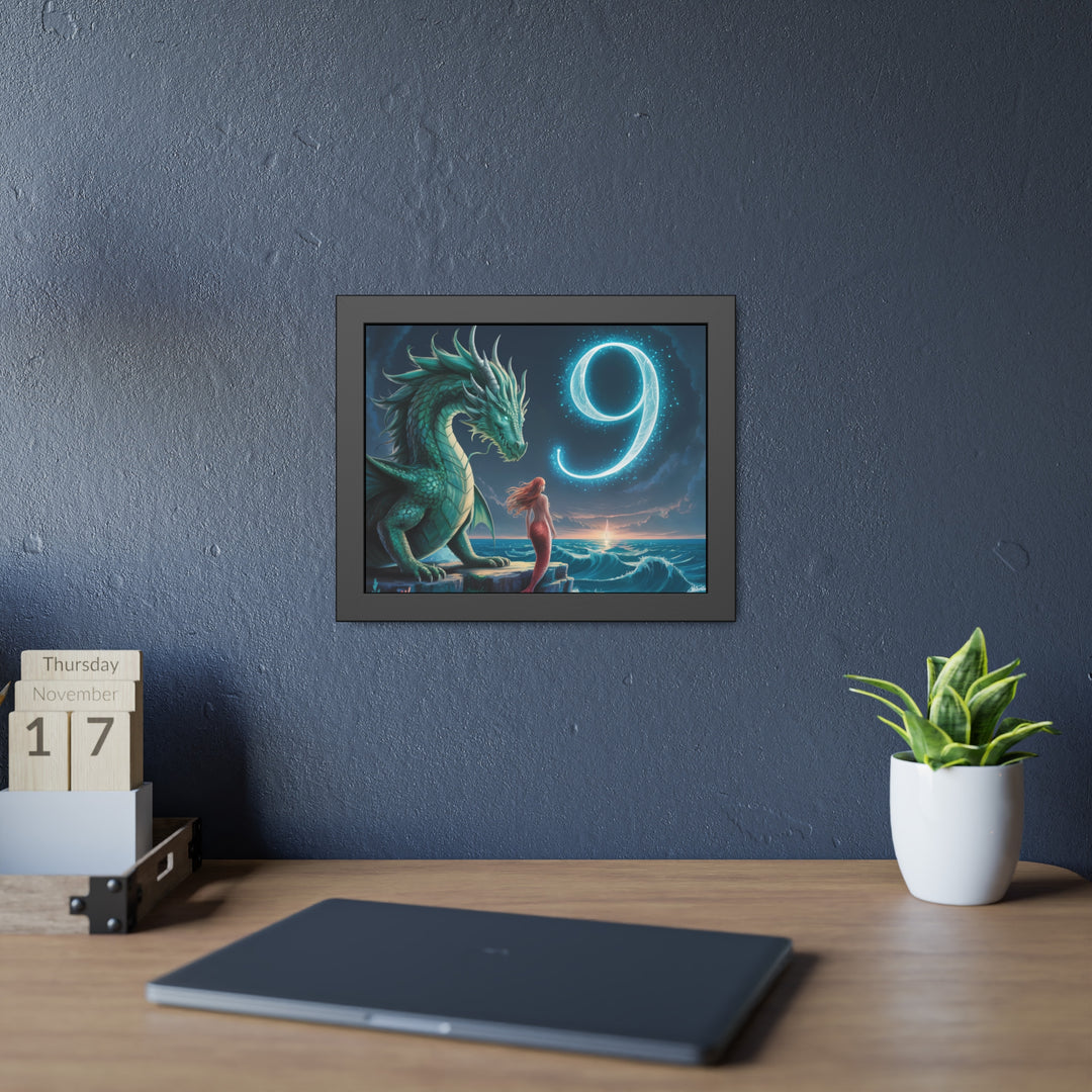 Number 9 and Dragons Canvas Wall Art