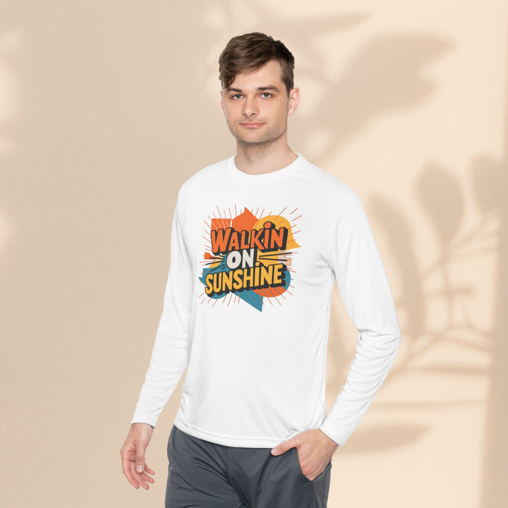 Unisex Lightweight Long Sleeve Tee - Walking On Sunshine